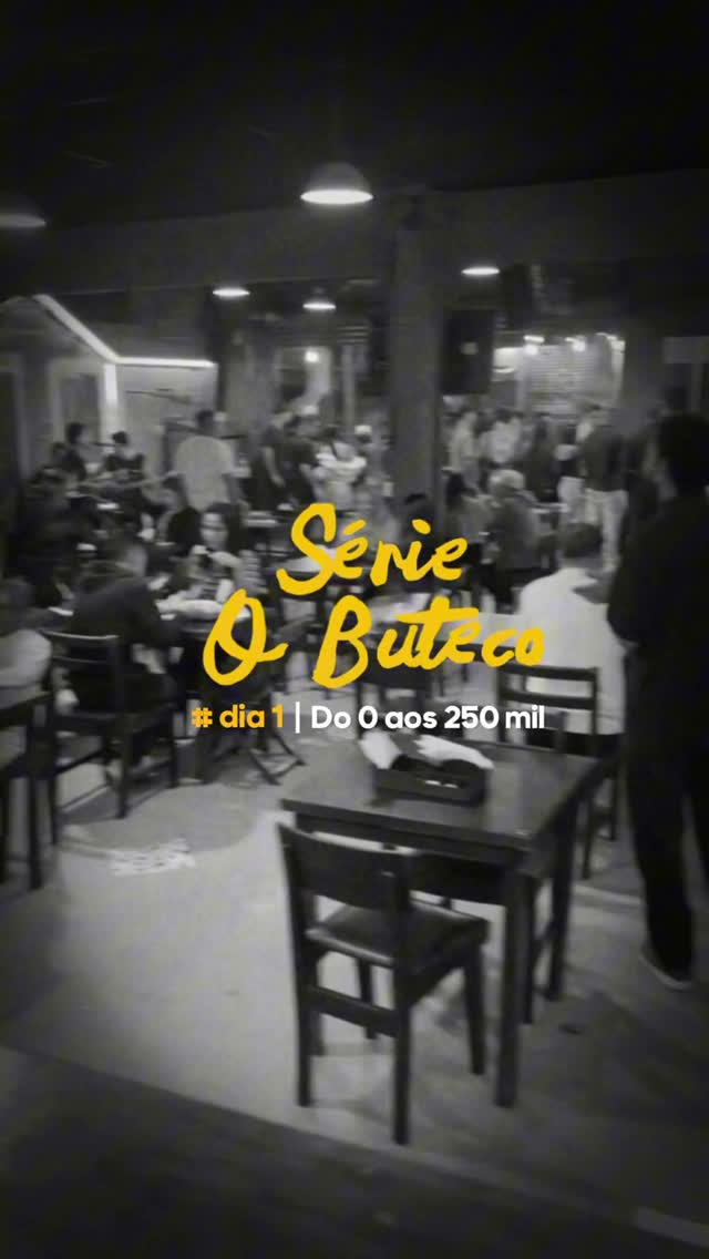 Frame da série O Buteco mostrando os bastidores da operação